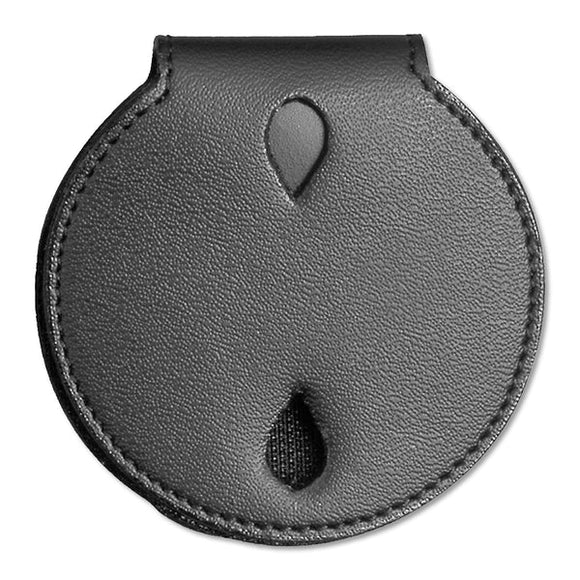 Dutyman - Leather Round Badge Holder