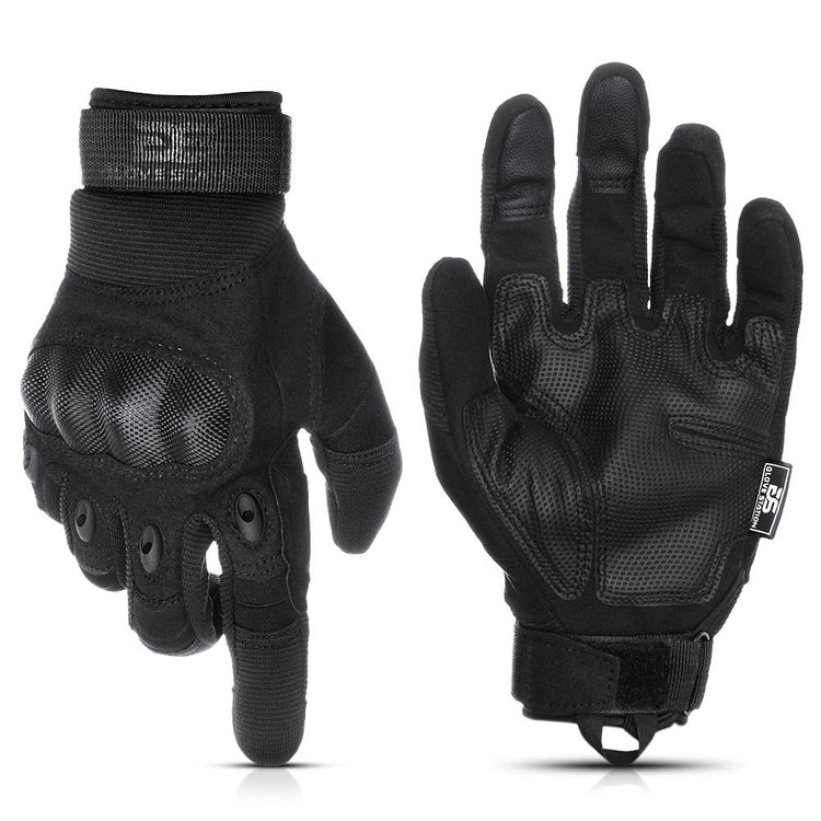 combat handschuhe Glove Station The Combat Tactical Knuckle Gloves for Men Outdoor Sports Training Motorcycling Black Medium