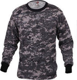 Long Sleeve Digital Camouflage T-Shirt - Multiple Variants