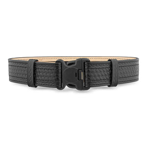 Dutyman 2-1/4" Basketweave Leather Duty Belt W/Clip