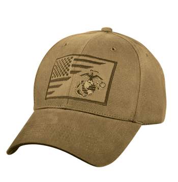 Rothco USMC Eagle, Globe & Anchor / US Flag Low Profile Cap
